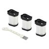 3Pcs Fabric Filter For Shark WV401 WV401PK WV401BL WV401BLWKT WANDVAC POWER PET XFFWV40 Cordless Hand Vacuum Cleaner Filter Part