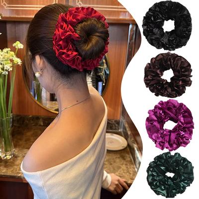 1 Stück Haaraccessoires Vielseitige Kopfbedeckung Hochsteckfrisuren Styling Mehrschichtiges Design Hohe Elastizität Haargummis Französischer Stil Mehrfarbig