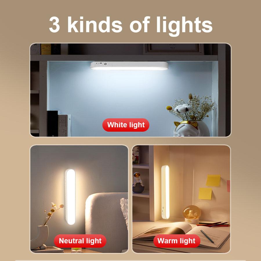 LED Night Light Desk Lamp USB Rechargeable Magnetic Dimming Table Lamp Computer Study Office Reading Stand Light for Bedroom