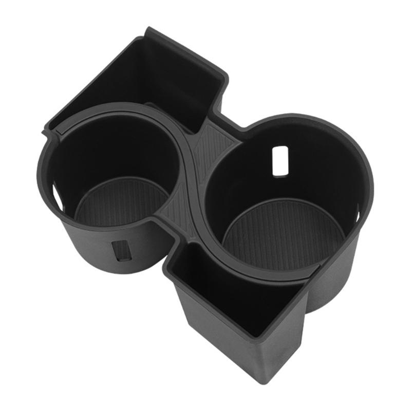 

Обновления Амортизирующий Вставка Подстаканника для Автомобиля Не Скользит Органайзеры Лоток для Хранения на Консоль для Моделей Автомобилей EV9 2024 2025 1