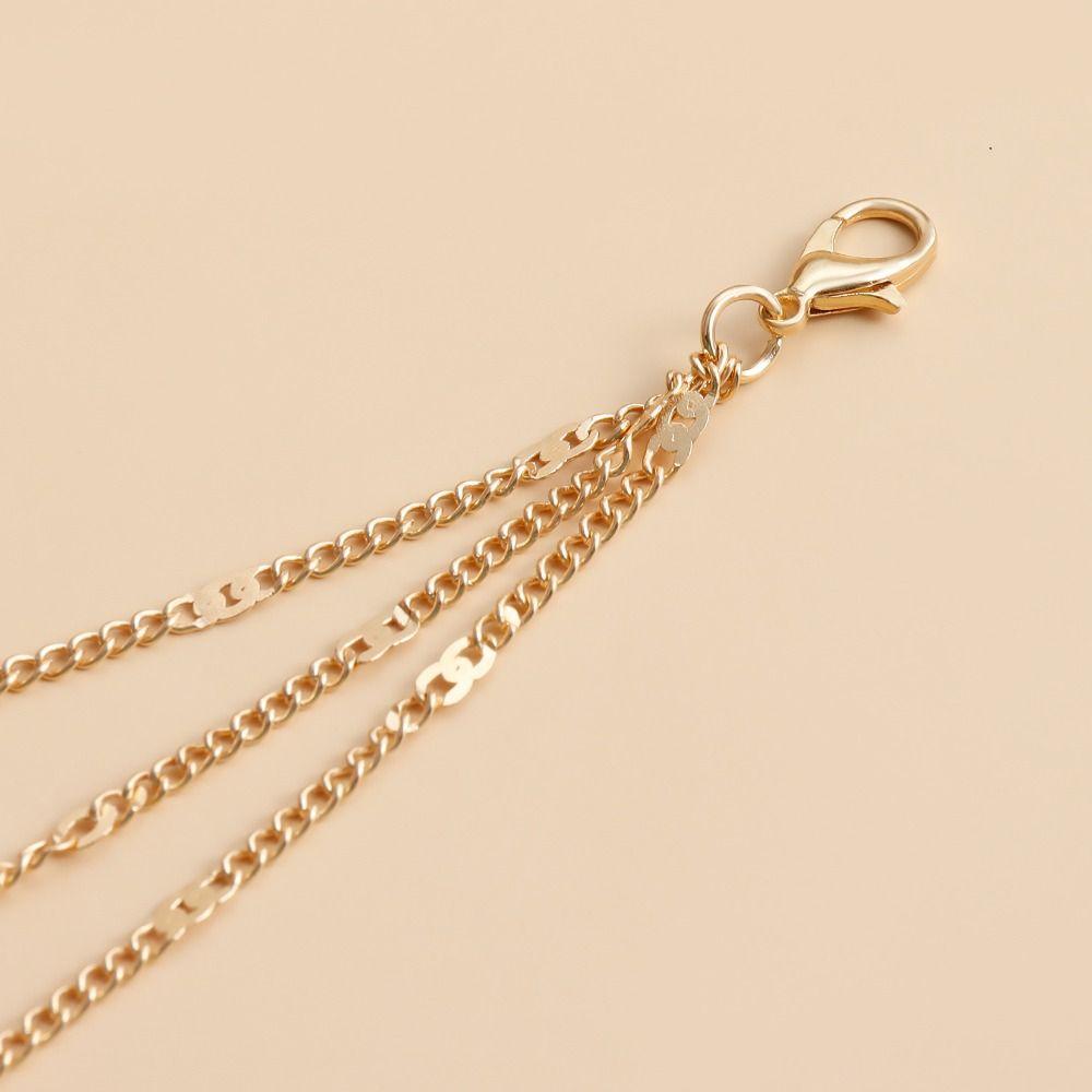 Multi-layers Elastic Band Leg Thigh Chain Layered Chains Pearl Leg Chain  Birthday Gift