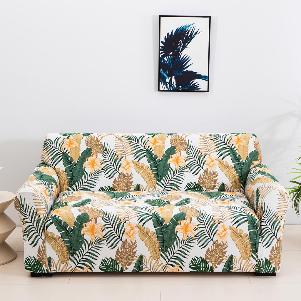1pc Elastic Sofa Slipcover Printed Non-slip Sofa Covers Universal Furniture Protector for Bedroom Office Living Room Home Decor