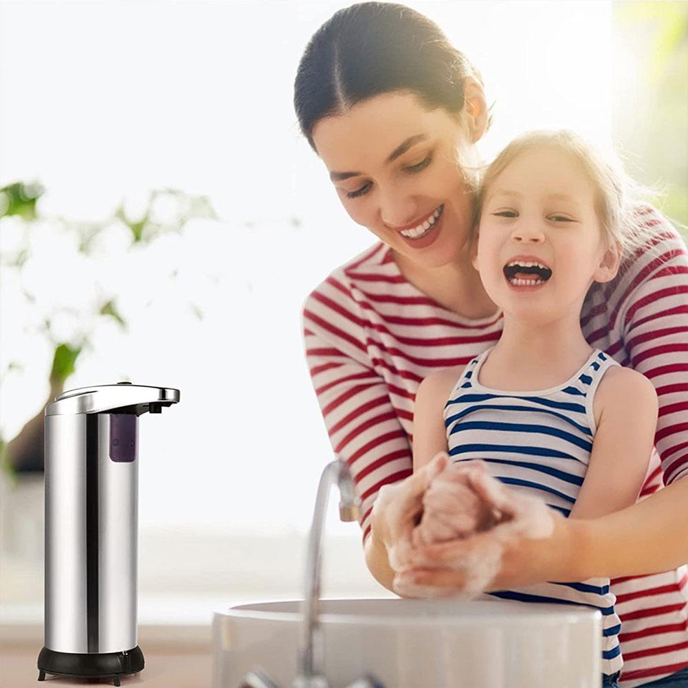 Automatic Soap Dispenser Touchless Liquid Hand Soap Dispenser Dish Soap Dispenser Electric Soap Dispenser for Bathroom Kitchen