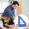 3D Multi-Angle Measuring Ruler High Precision Aluminum Alloy Triangle Ruler with 6-Hole Design Positioning