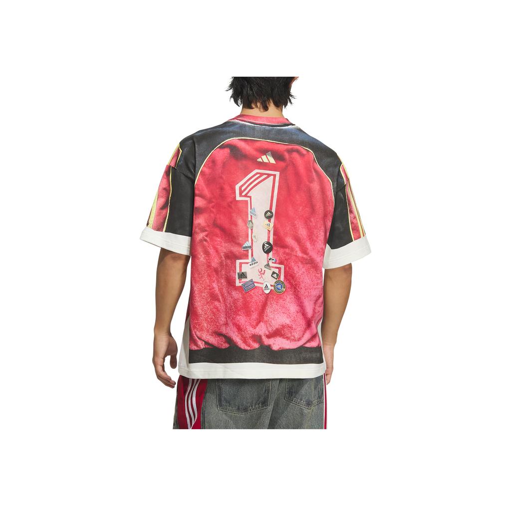 Adidas Originals FW25 SNBN GFX 1 Letter Graphic Loose Fit Crew Neck Short Sleeve T-Shirt Unisex Tops IA4365