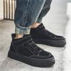 Nové pánské boty Vysoce kvalitní podzimní a zimní boty na skateboarding Vysoký top Pohodlné boty Trendy Retro boty pro volný čas s měkkou podrážkou