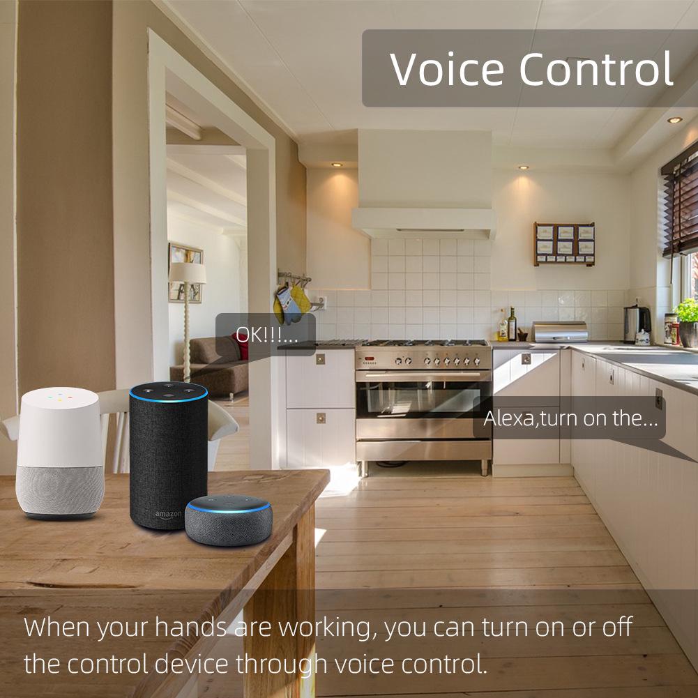 Tuya Smart Xiaodu: Cross-Border WiFi Circuit Breaker with Color Screen, Remote Control, Timer, Over/Undervoltage Protection