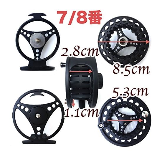Umineko Fly Fishing Reel for Beginners, Managed Fishing Areas, Rainbow Trout, Trout, Sea Bass, Bass,