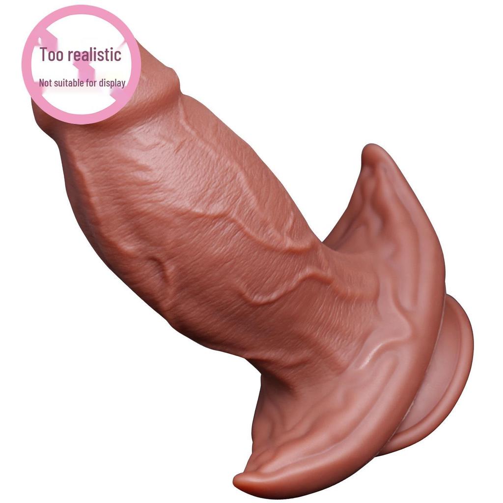 Silicone Female Dildo Toy for Cross-Dressing and Foreskin Simulation