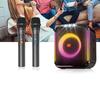 Universal Wireless Dynamic Microphone with Dual Amplifier Stand for Home, Conference, and Stage Audio