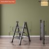 3 Step Folding MultiFunctional Ladder Household Folding and Retractable Zigzag Ladder Indoor Climbing Ladder Thickened Staircase