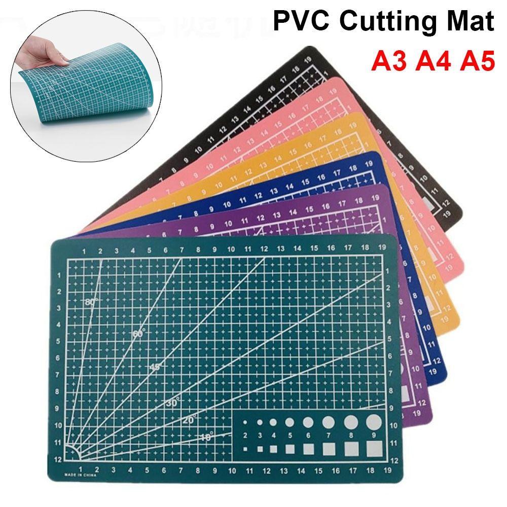 Durable 1Pcs Manual Leather Craft Tool Cutting Mat Engraving Patchwork Sewing Cutting Board A3 A4 A5 PVC Workbench Pad Home DIY