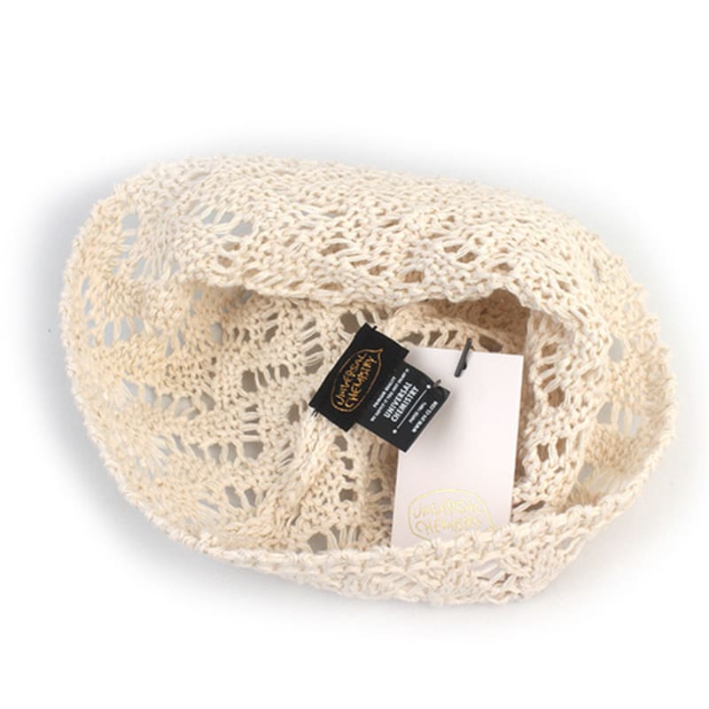 Universal chemistry Wave Knit Ivory Bucket Hat