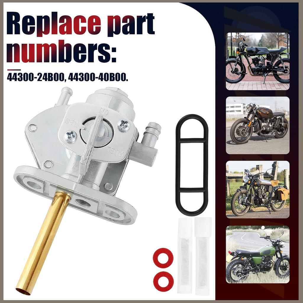 QAZAKY Gas Tank Fuel Petcock Valve Switch Suzuki DRZ400 DRZ400E DRZ400S DRZ400SM FZR600 LT80