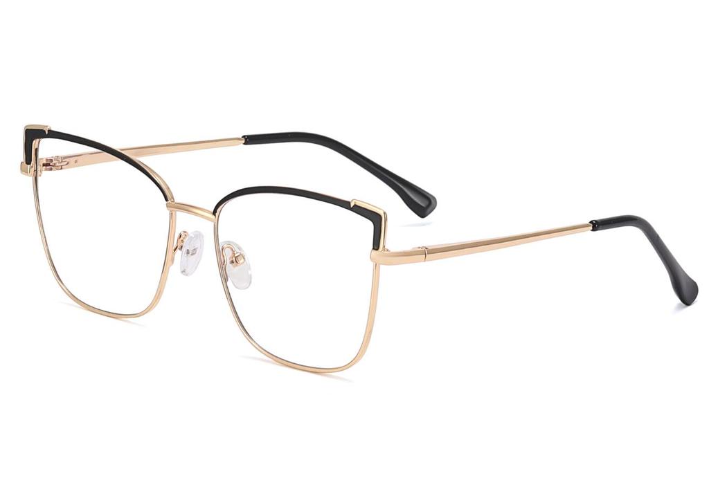 Stylish Cat-Eye Shaped Anti Blue Light Presbyopia Eyeglasses Metal Eyeglasses Women Trend PC Screen Goggles Radiation Protection Eyeglasses