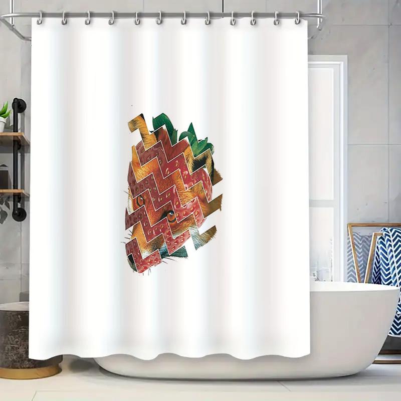 

Bathroom Shower Curtain Floral Vintage Farmhouse Rustic Decor Waterproof Fabric Shower Liner for Home 90x180cm