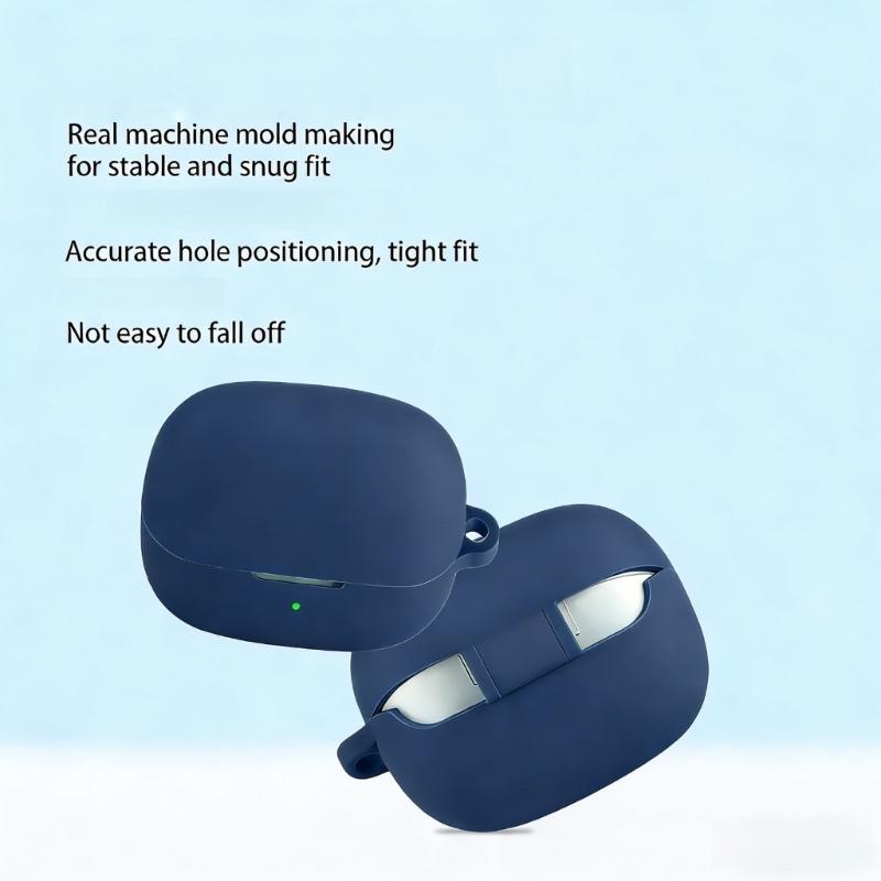 Silicone Case Cover for Roseselsa Opal Earbuds Case Secure Grip Easy Access Scratches Resistant Housing Skin