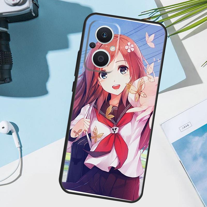 Anime Cute Sexy Girl Cover For OPPO Reno 11 12 13 14 Pro 11F 12F 13F 14F 7 8 Lite OPPO Find X5 X6 X8 X9 Pro Case
