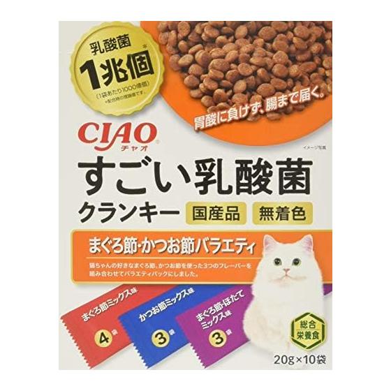 CIAO Amazing Lactic Acid Bacteria Cranky BOX Tuna/bonito flakes variety 20g x 30 bags