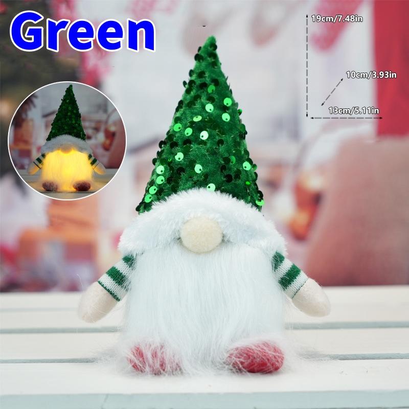 1PC/4PCS Christmas Gnome Doll Elf with Led Night Light Christmas Decorations for Home Xmas Navidad 2026 New Year Children's Gift