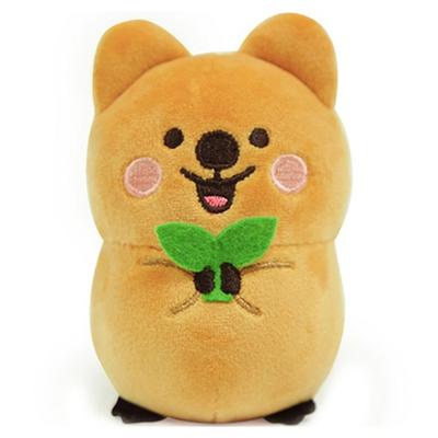 Nadýchaný quokka stresový míček, hnědý, 10cm, Oblíbené hračky pro korejské děti