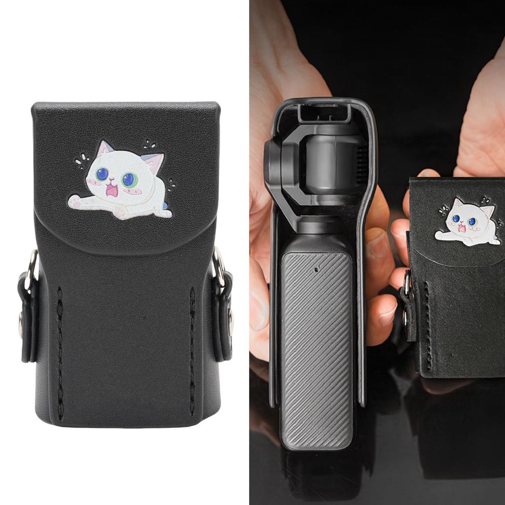 Camera Leather Protective Cover Suitable for 3 Camera Magnetic Closure Anti Collision Scratch Protective Cover