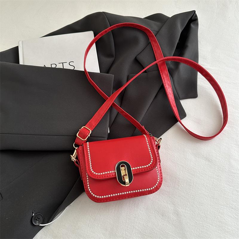 Bag women's bag advanced sense 2025 new versatile shoulder bag texture messenger bag small square bag this year popular niche