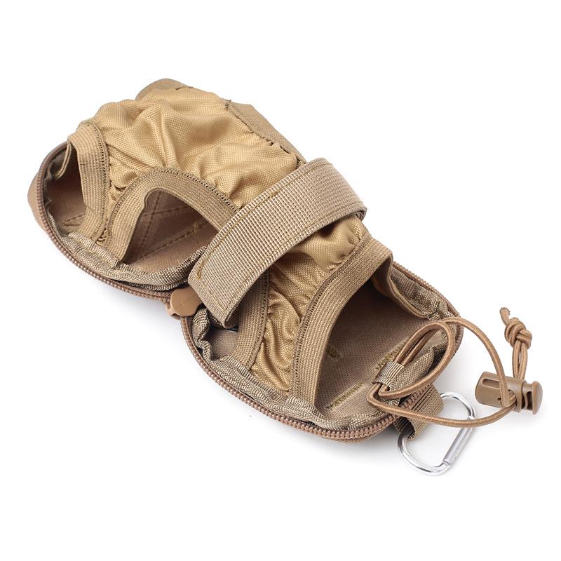 Wolf Tongda EDC Water Bottle Bag: Wearable, Invisible, Elastic Drawstring, Folding Pouch for Water Cup Storage.