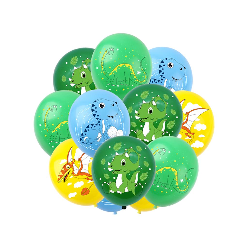 Dinosaurier Party Dekoration Cartoon Dino Vulkan Banner Latex Ballons Kinder Jungen Glücklich Dschungel Safari Dino Thema Geburtstag Lieferungen
