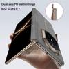 GKK Magnetische Hülle für Huawei Mate X7 Dual-Achsen Scharnierschutz PU-Leder + TPU + PC Handyhülle