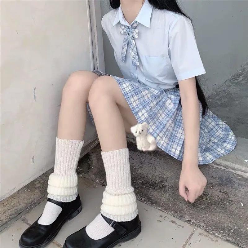 Winter Knit Leg Warmers For Women Stretchy Boot Socks Cozy Over Knee Ankle Warmers Fall Fashion Layering Thick Foot Covers