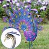 Peacock Statue Garden Decor Metal Peacock Yard Art Lawn Decor Outdoor Sculptu