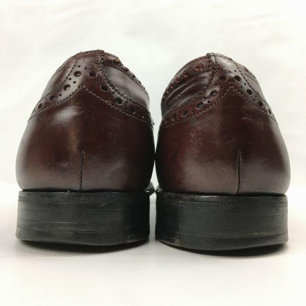 80s-90s Vintage Church's Three Cities Semi Brogue Business Shoes Burgundy Size 11D / 27.5-28.5cm Men's(USED)