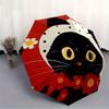 1pc Cat Flowers Automatic Open/close Umbrella, 8-Rib sturdy structure, Portable Travel Umbrella, Parties, Everyday Use, Outdoor Accessory, A