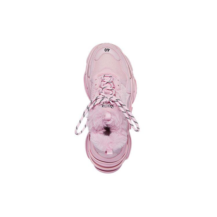 Balenciaga Triple S Fake Fur Pink Women's 668562W3CQ55000