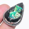 Natural Australian Opal Doublet 925 Sterling Silver Jewelry Ring Size 7.5 o3S39
