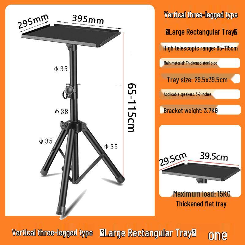 Studio Monitor Speaker Stand - Adjustable Tripod for 4"-8" Speakers
