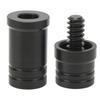2Pcs Plastic Billiard Cue Joint Protectors Black Pool Cue Stick End Caps Billiards Accessories