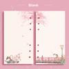 Notebook Refill Grid Pages 80 Sheets Loose Leaf A6 Notebook Inner Pages Sakura And Cat Binder