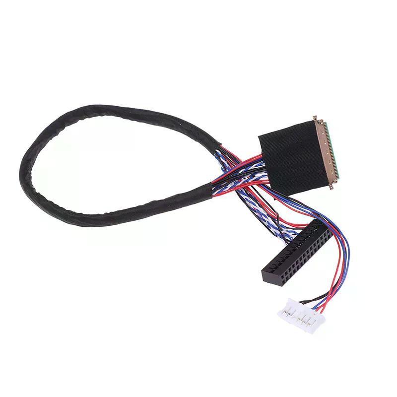 1 Adet Yeni Gelen 40 Pin 1 Kanal 6 Bit LED LCD LVDS Ekran Kablosu Ekran İçin