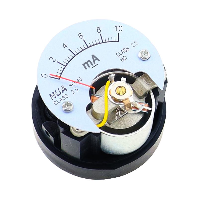 1 Piece 2.5 Accuracy DC 0-100mA Ammeter SO-45 Class Round Analog Panel Meter Black tester amperometro 20ma analog ampermeter