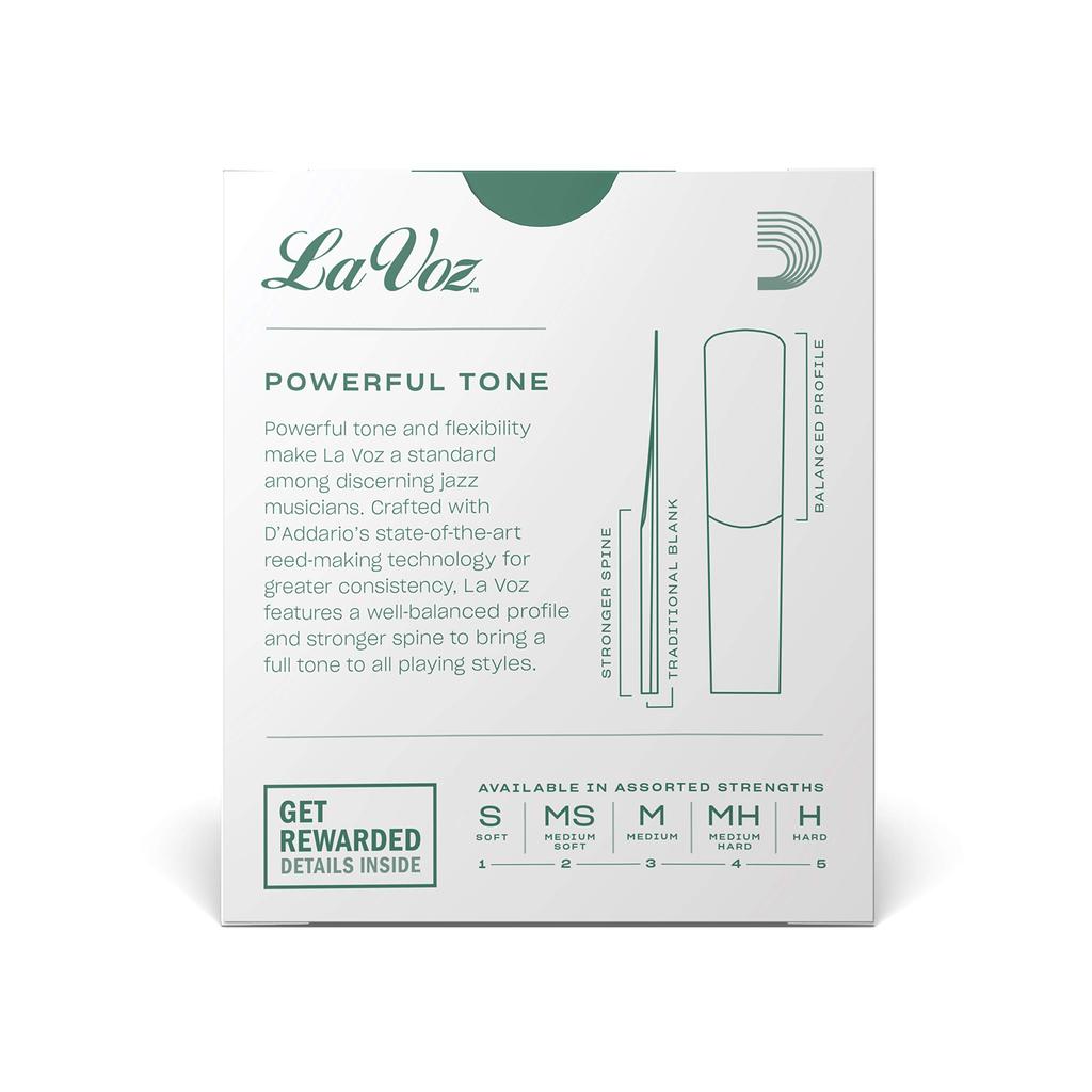 D'Addario Alto Sax Reed Medium Soft 10pcs RJC10MS