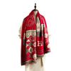 New pull hair scarf women's autumn and winter imitation cashmere scarf women's winter travel windproof warm shawl