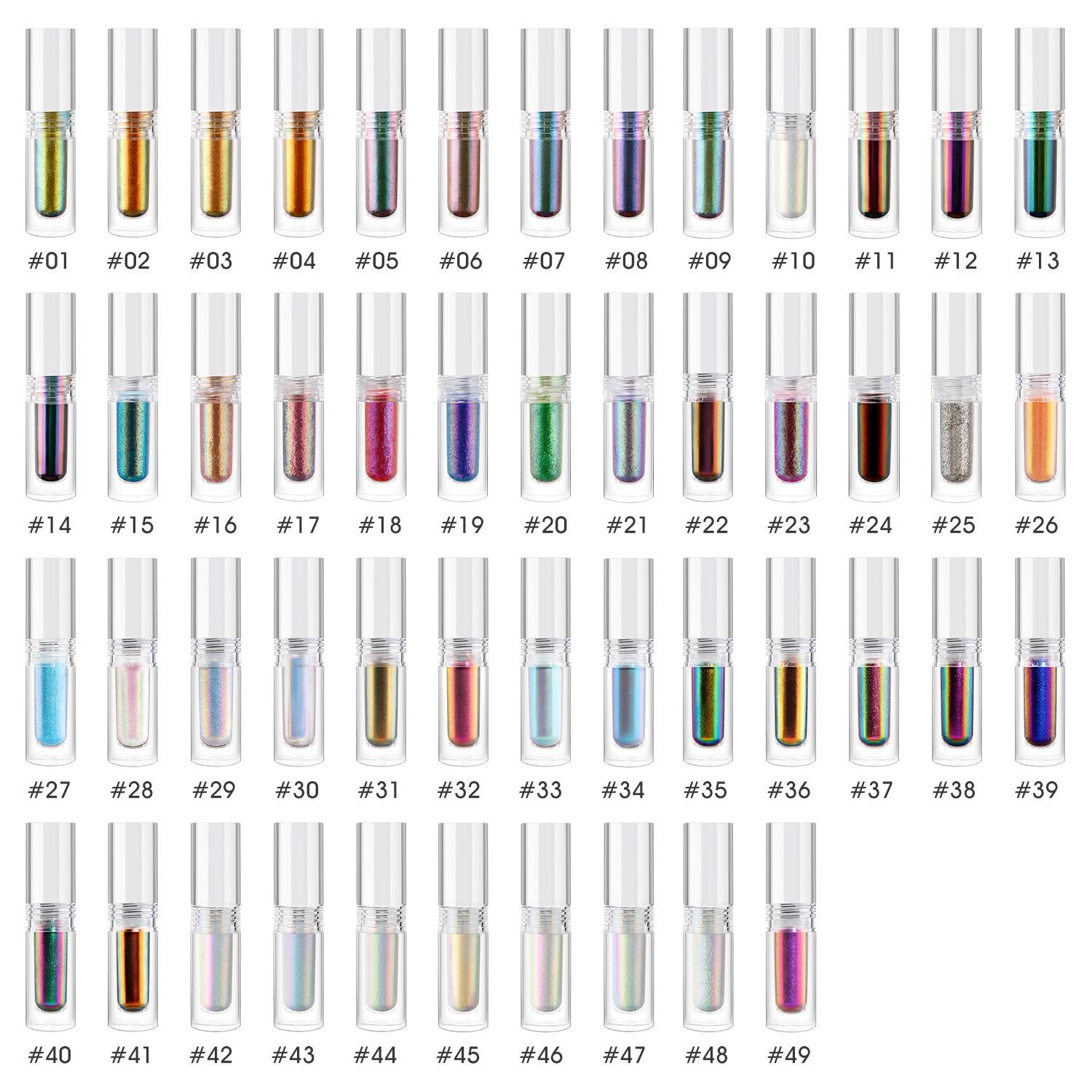 

49-Color Chameleon Liquid Eyeshadow: Waterproof, Quick-Drying Highlighter #28