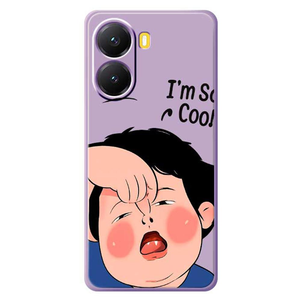 For Xiaomi Redmi Turbo 4 5G/Poco X7 Pro 5G Case Make Faces Kid Pattern Printing Straight Edge TPU Phone Back Cover