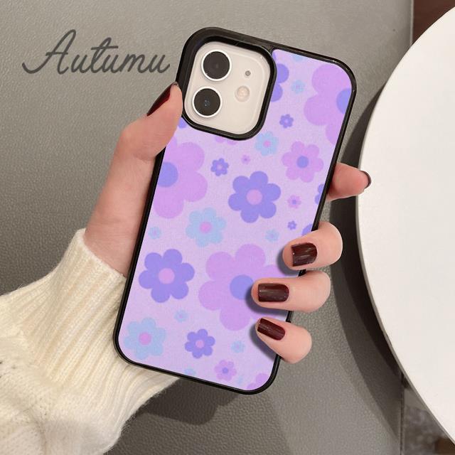 Flowery Phone Case for iPhone 11 12 13 14 Pro Max Mini X XR XS SE 2020 5 6S 7 8 Plus Samsung Galaxy S21 S22 Cover Shell