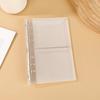 Transparent Trifold Binder A6 A7 M5 Binder, 5/6-Rings Refillable Loose Leaf Folder Folder, Planner Budget Notebook Cover for School, Office, Meeting