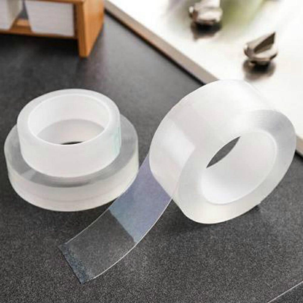 0.8mm Thick Kitchen Sink Mildew-Proof Tape Transparent Single-Sided Waterproof Anti-Oil Seam Sticker, 3cmx3m