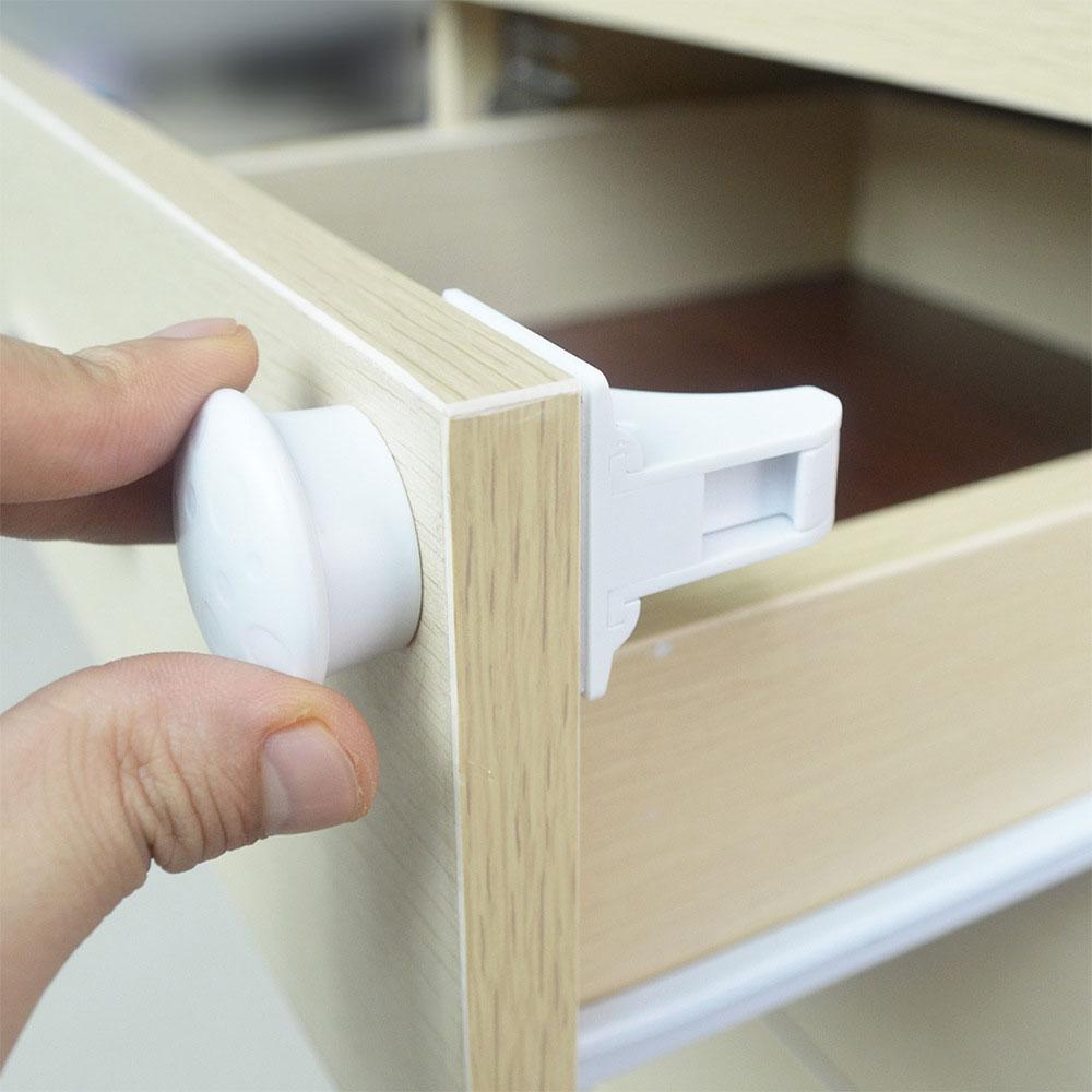Blocco di Sicurezza Magnetico per Bambini Limitatore Protezione Bambini Serratura di Sicurezza per Bebè Serratura Invisibile Sicurezza Bambini Chiusura per Cassetto Porta di Armadietto
