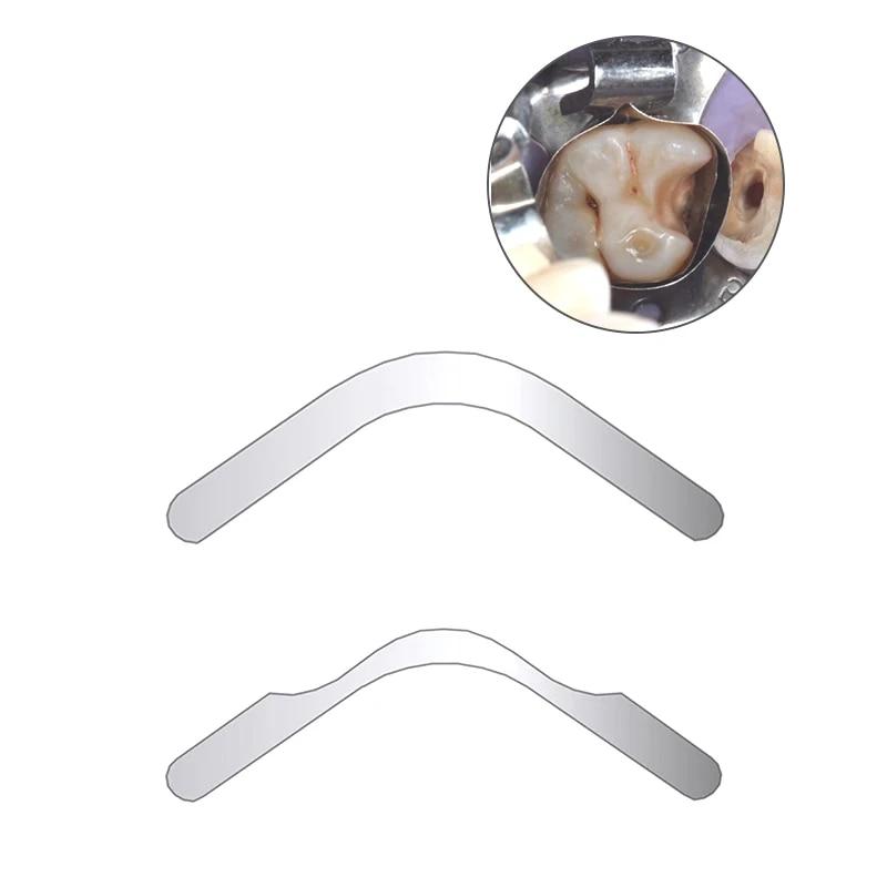 

JIN GT 20 шт., полоски для стоматологической матрицы, Tofflemire, застрял, подъемник для стенок десен, большая кривизна, секционные контурные матрицы, инструмент для стоматологии